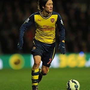Tomas Rosicky in Action: Queens Park Rangers vs. Arsenal, Premier League 2015