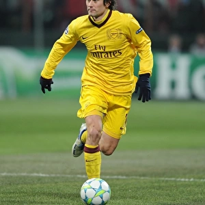 Tomas Rosicky: Arsenal Star in Action against AC Milan, UEFA Champions League 2012