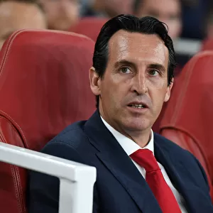 Unai Emery: Arsenal Head Coach Ahead of Arsenal v Vorskla Poltava UEFA Europa League Match