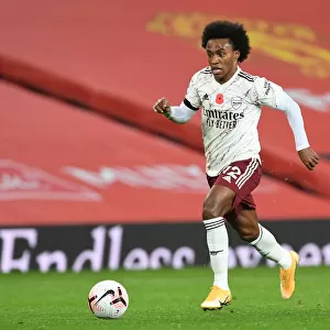 Willian at Empty Old Trafford: Arsenal vs Manchester United (2020-21 Premier League)