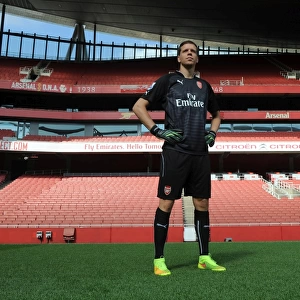 Wojciech Szczesny (Arsenal). Arsenal 1st Team Photocall. Emirates Stadium, 7 / 8 / 14