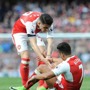 Xhaka Consoles Teammate Sanchez Amidst Arsenal-Manchester City Rivalry