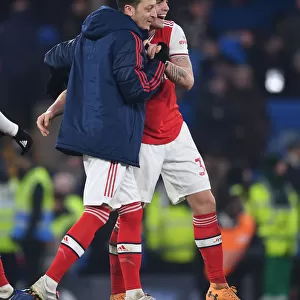 Xhaka and Ozil: Post-Match Moment at Stamford Bridge - Chelsea vs Arsenal, Premier League 2019-2020