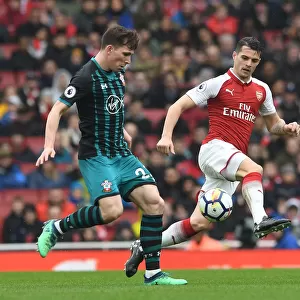 Xhaka vs Hojbjerg: Intense Battle in Arsenal's Premier League Clash Against Southampton