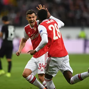Xhaka and Willock's Unforgettable Goal Celebration: Arsenal's Europa League Victory Moment