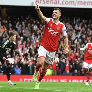 Xhaka's Thrilling Fourth Goal: Arsenal's Victory Over Leeds United in the Premier League, London 2023