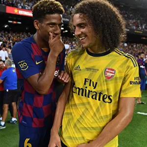 Young Titans Clash: Guendouzi vs. Todibo in FC Barcelona vs. Arsenal Pre-Season Face-Off