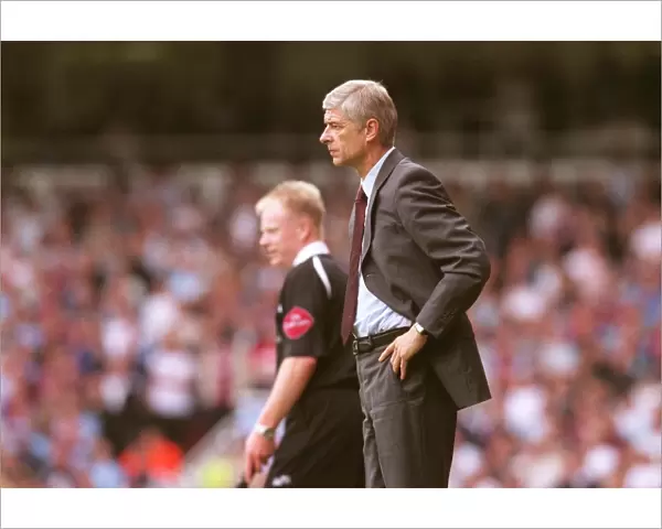 Arsene Wenger the Arsenal Manager. West Ham United 0: 0 Arsenal
