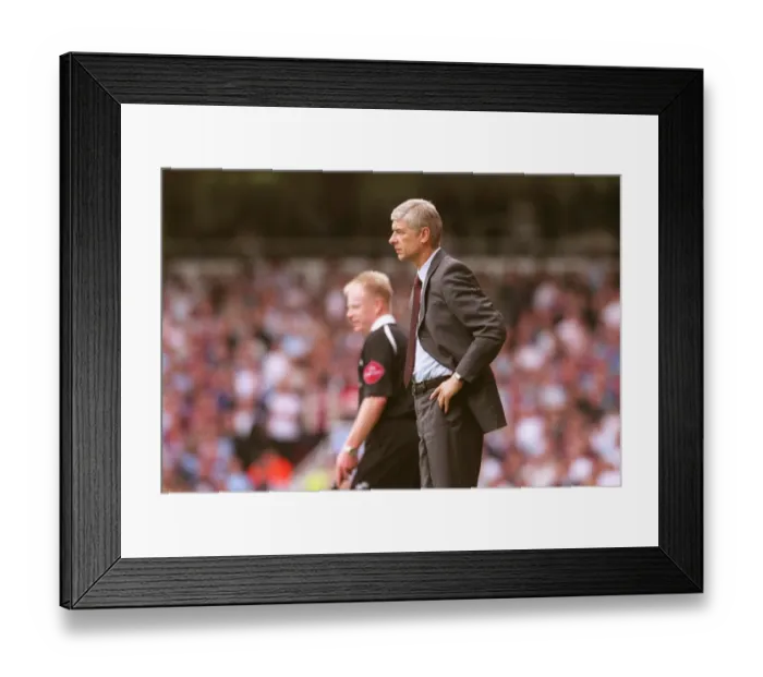 Framed Print : Arsene Wenger the Arsenal Manager. West Ham United 0: 0 Arsenal