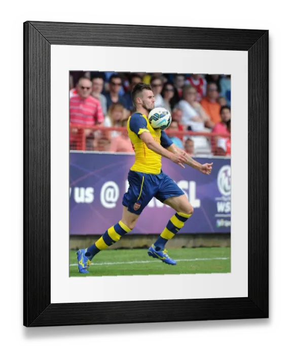 Framed Print : Carl Jenkinson in Action: Arsenal's Pre-Season Friendly against Borehamwood Framed Print : Carl Jenkinson in Action: Arsenal's Pre-Season Friendly against Borehamwood
