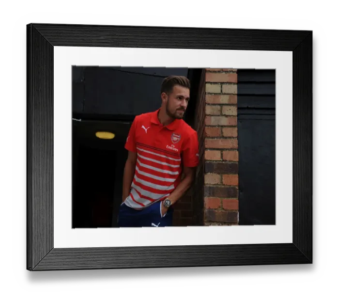 Framed Print : Aaron Ramsey Gears Up: Boreham Wood vs Arsenal Pre-Season Friendly Framed Print : Aaron Ramsey Gears Up: Boreham Wood vs Arsenal Pre-Season Friendly