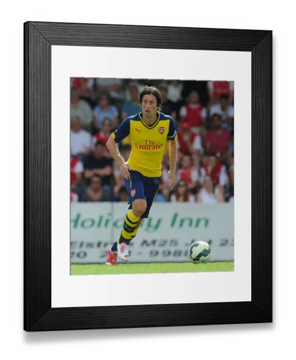 Framed Print : Arsenal's Tomas Rosicky in Pre-Season Action against Borehamwood Framed Print : Arsenal's Tomas Rosicky in Pre-Season Action against Borehamwood