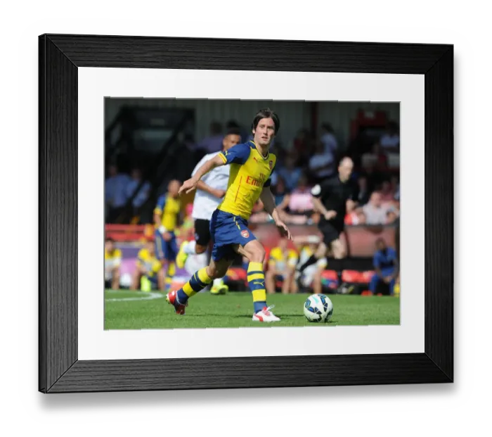 Framed Print : Arsenal's Tomas Rosicky in Pre-Season Form: Boreham Wood Match Framed Print : Arsenal's Tomas Rosicky in Pre-Season Form: Boreham Wood Match