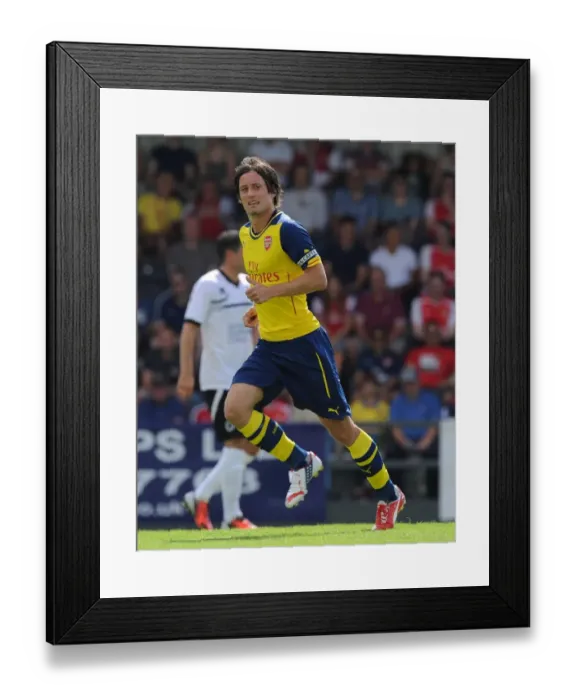 Framed Print : Tomas Rosicky in Action: Arsenal's Pre-Season Friendly against Borehamwood