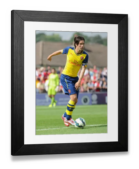 Framed Print : Arsenal's Rosicky Shines in Pre-Season Victory over Boreham Wood Framed Print : Arsenal's Rosicky Shines in Pre-Season Victory over Boreham Wood