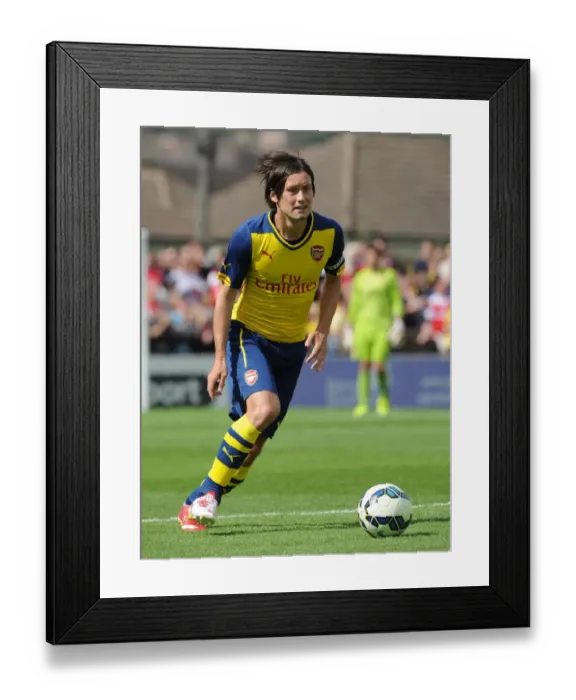 Framed Print : Tomas Rosicky's Brilliant Performance: Arsenal's Pre-Season Victory over Boreham Wood