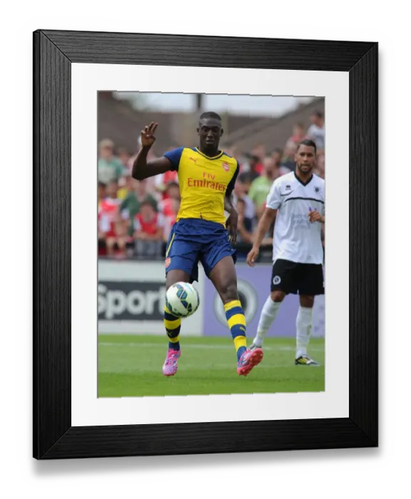 Framed Print : Yaya Sanogo in Action: Arsenal's Pre-Season Friendly against Borehamwood