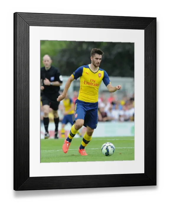 Framed Print : Jon Toral in Action: Arsenal's Pre-Season Friendly against Boreham Wood