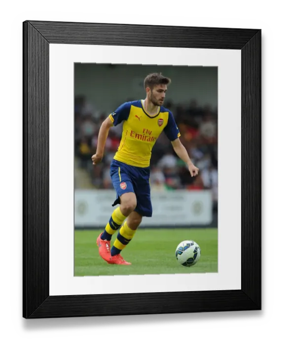 Framed Print : Jon Toral in Action: Arsenal's Exciting Pre-Season Clash at Borehamwood