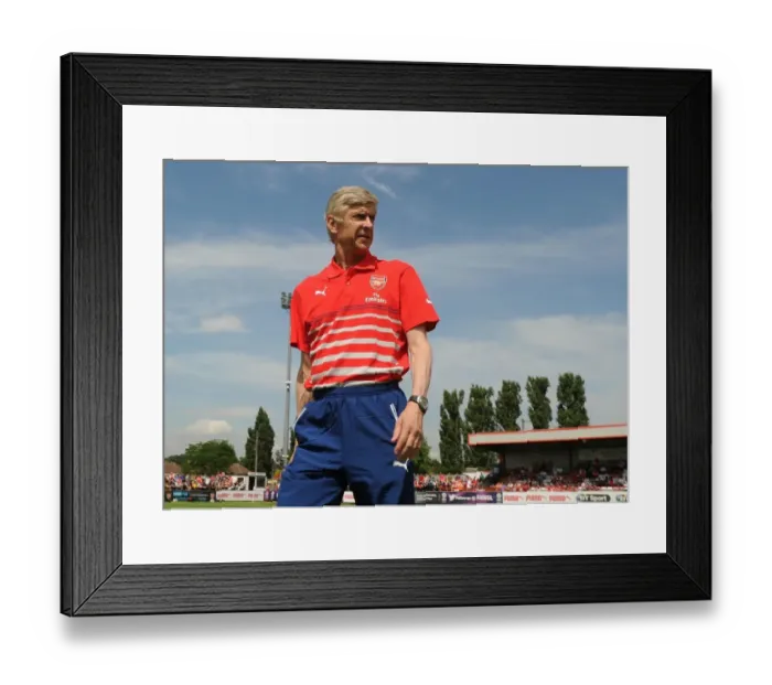 Framed Print : Arsene Wenger at Boreham Wood: Arsenal FC's Pre-Season Friendly Framed Print : Arsene Wenger at Boreham Wood: Arsenal FC's Pre-Season Friendly