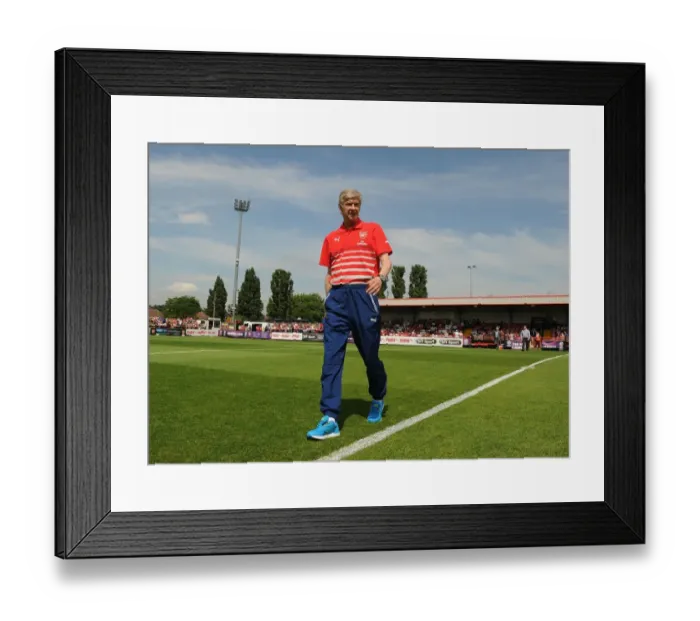 Framed Print : Arsene Wenger at Boreham Wood: Arsenal Manager's Pre-Season Training Framed Print : Arsene Wenger at Boreham Wood: Arsenal Manager's Pre-Season Training