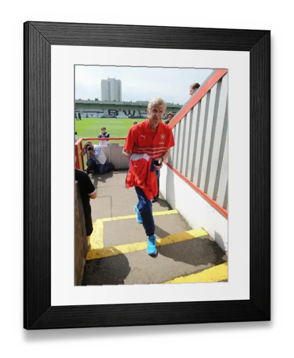 Framed Print : Arsene Wenger at Boreham Wood: Arsenal Manager's Pre-Season Training