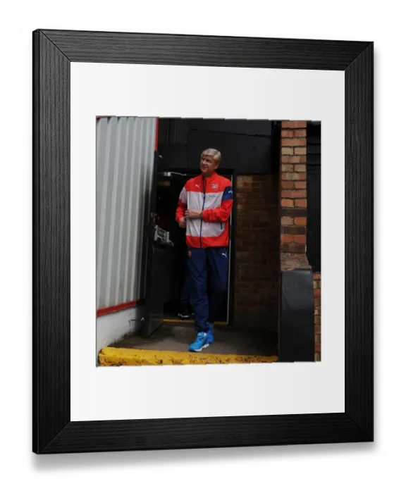 Framed Print : Arsene Wenger at Boreham Wood: Arsenal Manager's Pre-Season Training