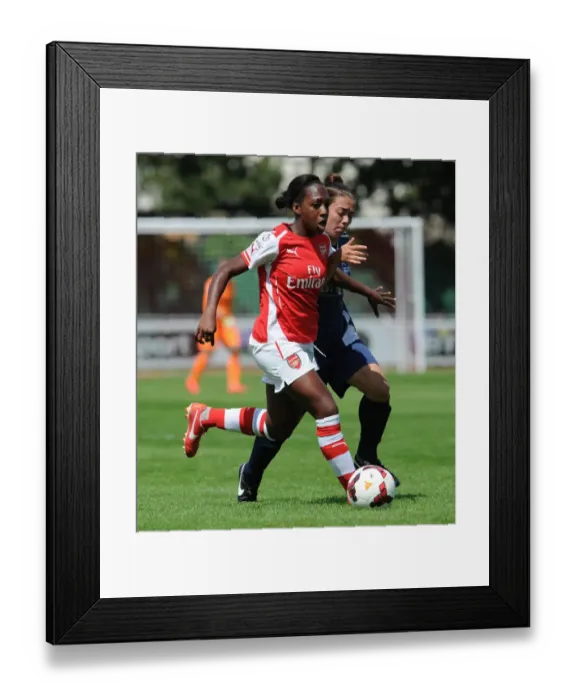 Framed Print : Clash of Talents: Danielle Carter vs. Lilly Maple in Millwall Lionesses vs. Arsenal Ladies WSL Continental Cup Match Framed Print : Clash of Talents: Danielle Carter vs. Lilly Maple in Millwall Lionesses vs. Arsenal Ladies WSL Continental Cup Match