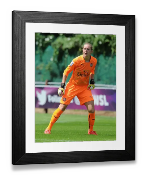 Framed Print : Siobhan Chamberlain in Action: Arsenal Ladies vs. Millwall Lionesses, WSL Continental Cup