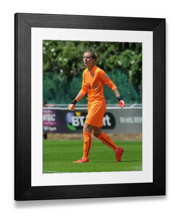 Framed Print : Siobhan Chamberlain: Arsenal Ladies Goalkeeper in Action