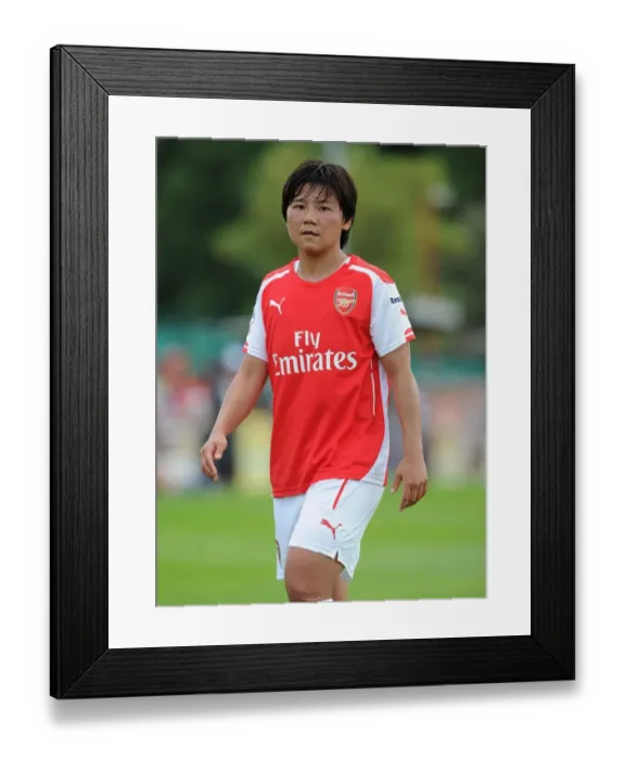 Framed Print : Shinobu Ohno in Action: Arsenal Ladies vs. Millwall Lionesses, WSL Continental Cup
