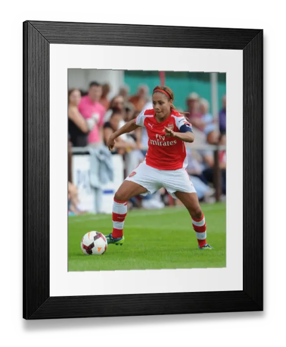 Framed Print : Alex Scott in Action: Arsenal Ladies vs. Millwall Lionesses - WSL Cup Match