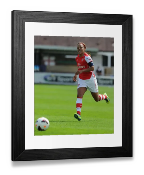 Framed Print : Alex Scott in Action: Arsenal Ladies vs. Millwall Lionesses - WSL Cup