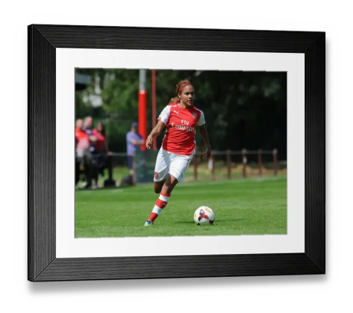 Framed Print : Alex Scott in Action: Arsenal Ladies vs. Millwall Lionesses - WSL Cup