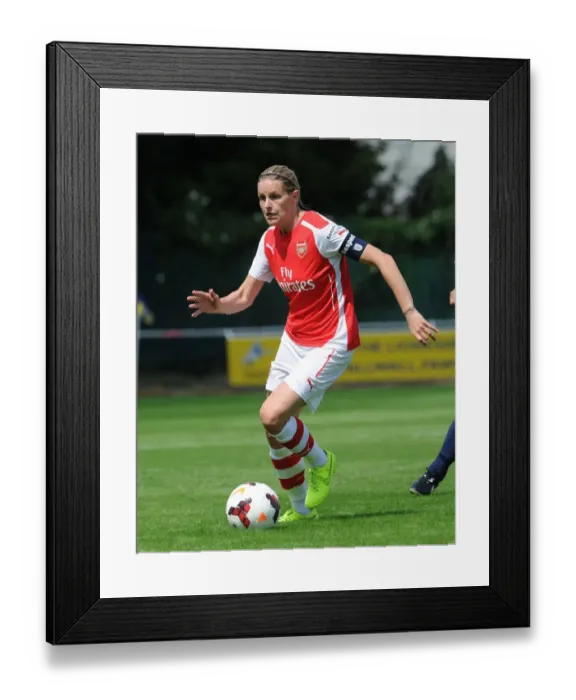 Framed Print : Kelly Smith in Action: Arsenal Ladies vs. Millwall Lionesses - WSL Cup