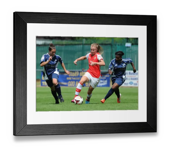 Framed Print : Leah Williamson Scores Past Maple and Albert for Arsenal Ladies in WSL Continental Cup Match Framed Print : Leah Williamson Scores Past Maple and Albert for Arsenal Ladies in WSL Continental Cup Match