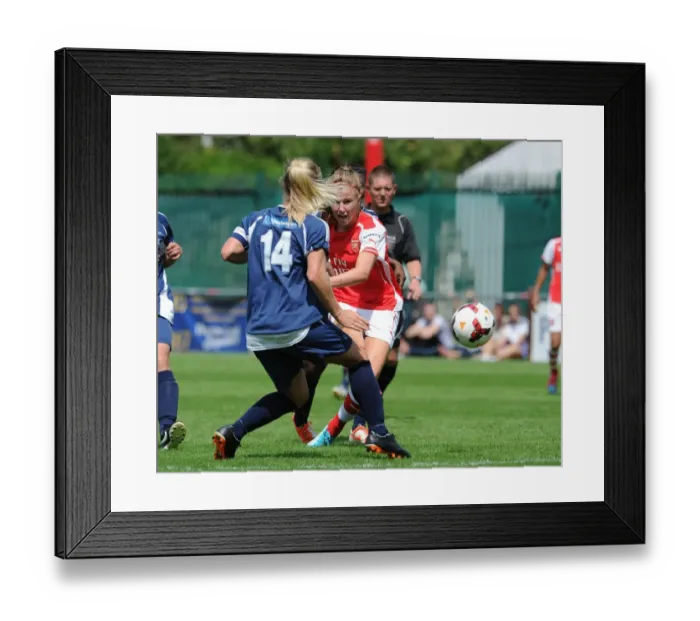 Framed Print : Leah Williamson Scores Dramatic Goal Against Millwall Lionesses in WSL Continental Cup