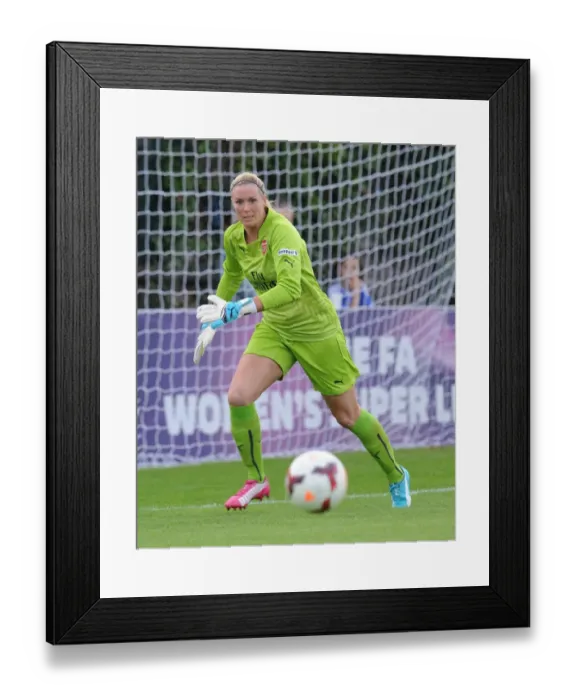 Framed Print : Emma Byrne in Action: Chelsea vs. Arsenal Women's Soccer Match, 2014