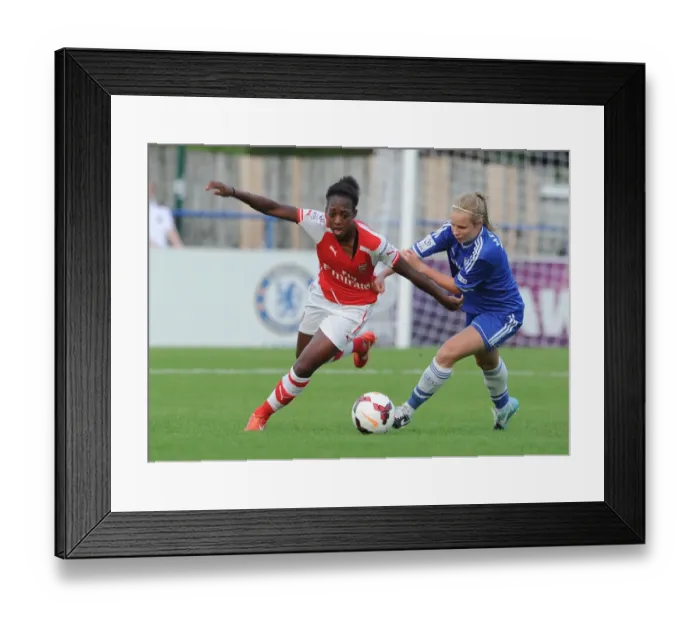 Framed Print : Danielle Carter Outruns Anne Meiwald: A Moment from the Chelsea Ladies vs. Arsenal Ladies WSL Match Framed Print : Danielle Carter Outruns Anne Meiwald: A Moment from the Chelsea Ladies vs. Arsenal Ladies WSL Match