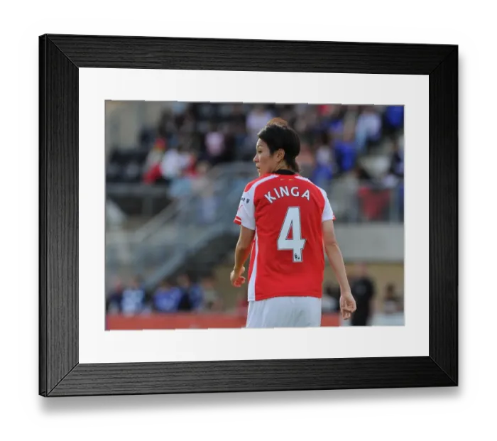 Framed Print : Yakuri Kinga in Action: Chelsea Ladies vs. Arsenal Ladies WSL Match, 2014