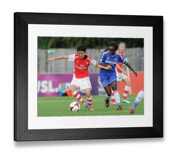 Framed Print : Clash of Titans: Yakuri Kinga vs. Eniola Aluko - Arsenal vs. Chelsea WSL Showdown Framed Print : Clash of Titans: Yakuri Kinga vs. Eniola Aluko - Arsenal vs. Chelsea WSL Showdown