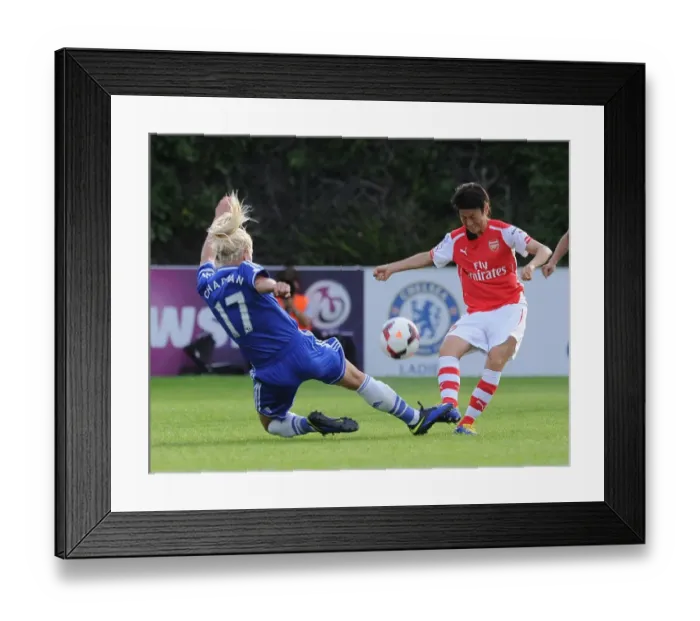 Framed Print : Clash of Titans: Yakuri Kinga vs. Katie Chapman - Chelsea Ladies vs. Arsenal Ladies WSL Showdown Framed Print : Clash of Titans: Yakuri Kinga vs. Katie Chapman - Chelsea Ladies vs. Arsenal Ladies WSL Showdown