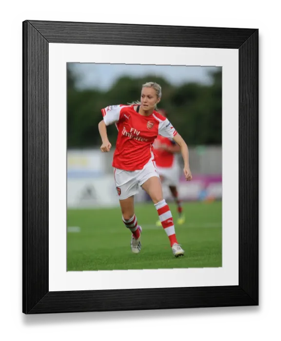 Framed Print : Turid Knaak in Action: Chelsea Ladies vs. Arsenal Ladies WSL Match, 2014