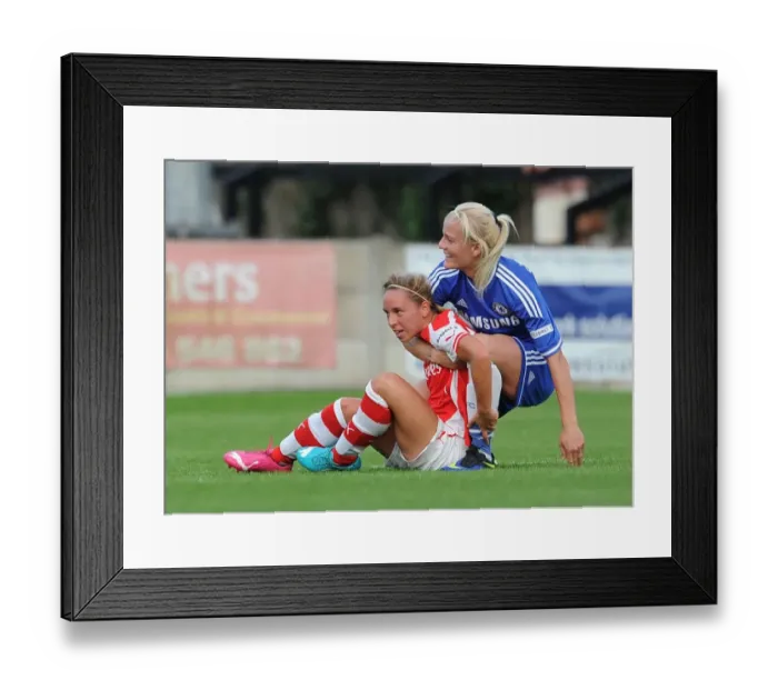 Framed Print : Clash on the Pitch: Nobbs vs. Chapman in Intense WSL Rivalry Framed Print : Clash on the Pitch: Nobbs vs. Chapman in Intense WSL Rivalry