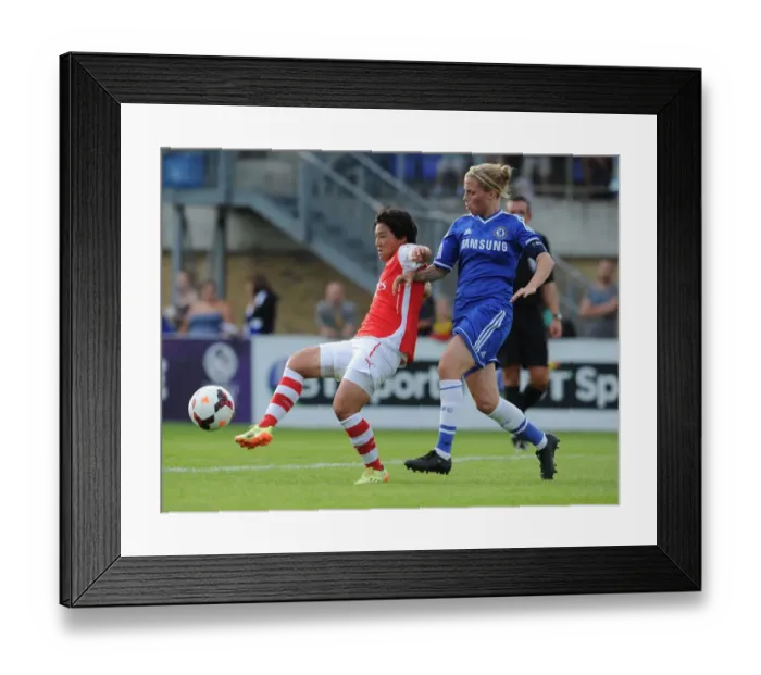 Framed Print : Clash of Titans: Shinobu Ohno vs. Gilly Flaherty in the WSL Showdown