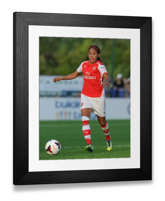 Framed Print : Alex Scott in Action: Chelsea Ladies vs. Arsenal Ladies WSL Match, 2014