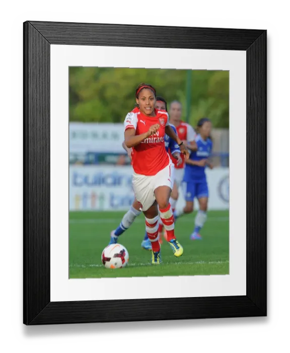 Framed Print : Alex Scott in Action: Chelsea Ladies vs. Arsenal Ladies - WSL Match (2014)