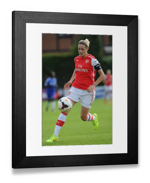 Framed Print : Kelly Smith in Action: Chelsea Ladies vs. Arsenal Ladies WSL Match, 2014