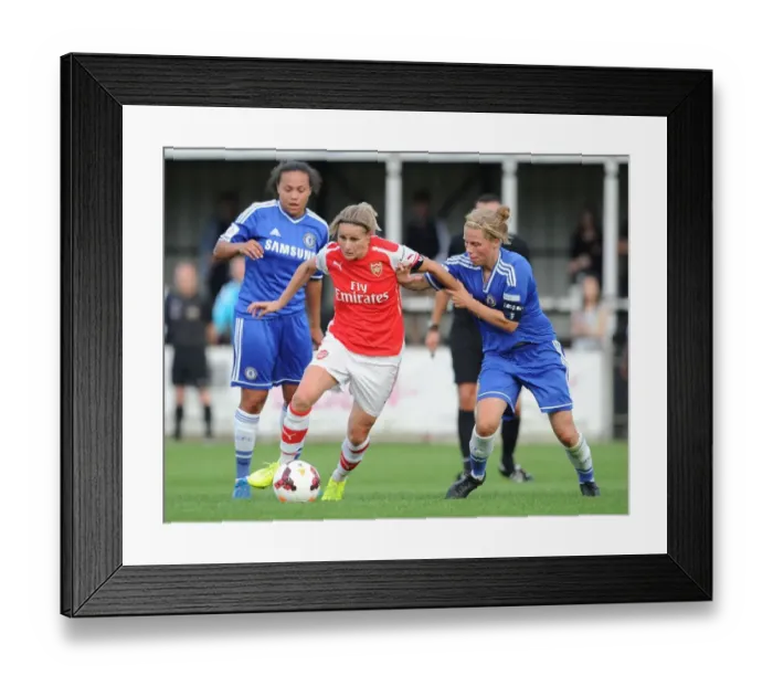 Framed Print : Clash of Titans: Nobbs, Spence, and Flaherty - A Football Battle between Chelsea and Arsenal