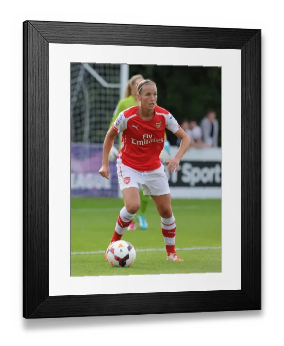 Framed Print : Casey Stoney in Action: Chelsea Ladies vs. Arsenal Ladies WSL Match, 2014